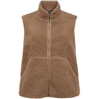 Vero moda Teddyfell Jacke in Fossil | Gr.: 46
