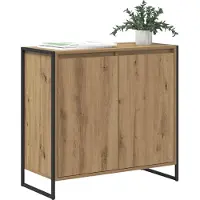 vidaXL Seitenschrank Kunsthandwerk Eiche 79 x 36 x 75 cm Holzwerkstoff