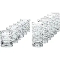 Nachtmann Gläser-Set "Longdrink & Becher Set Ethno 12er Set transparent"