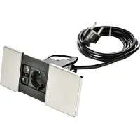 Kopp VersaPad Powerstation mit Schiebedeckeln 1x Steckdose / 1x USB-A / 1x USB-C Anschluss