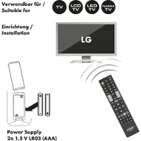 Schwaiger UFB100LG 533, TV, IR Wireless, Drucktasten, Schwarz