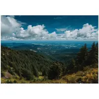 WALLARENA Fototapete Landschaft in Blau | Gr.: 350 x 250 cm