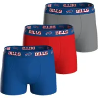 NFL Herren Boxershorts, 3er Pack - Teams, Boxers, Football, Logo, Baumwollmischung
