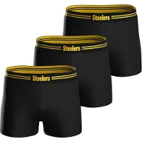 NFL Herren Boxershorts, 3er Pack - Teams, Boxers, Football, Logo, Baumwollmischung