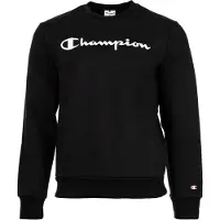 Champion Kapuzensweatshirt "BASICS Fleece Crewneck Sweatshirt Large Logo", mit Baumwolle und Polyester, Langarm-Ausführung, gerader Abschluss