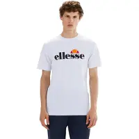 Ellesse Herren Prado 2 Großes Logo T Shirt Weiß