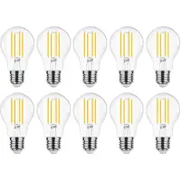Modee Lighting E27 LED Filamentlampe A60 8W 1055lm 2700K Warmweiß 10 Stück