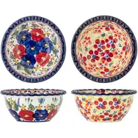 Creative Collection 2er-Set: Schalen ''Florist'' in Rot/ Blau/ Grün - Ø 13 cm - onesize