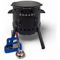 ROBARI Utschak Set mit Kasan 12 L mit Pfannendeckel und Zubehör