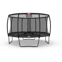 Berg Trampolin Elite Regular 430 + Sicherheitsnetz Deluxe Grau Levels