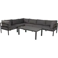 Ebuy24 Copacabana Couchtisch schwarzes Glas.
