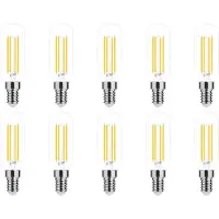 Modee Lighting E14 LED Filamentlampe T25 3,5W 350lm 2700K Warmweiß 10 Stück