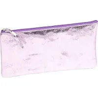 Clairefontaine 4x Céleste Flaches Schlampermäppchen Leder 22x11cm rosa 410102C