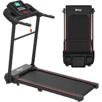 Brixy Loopband - Inklapbaar - t/m 14 km/u - 12 Programma’s - Incl. Tablethouder En Bidonhouder - LCD