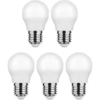 Modee Lighting E27 LED Kugellampe P45 7W 700lm 6000K Tageslichtweiß 5 Stück