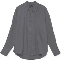 Vero Moda Langarmbluse "VMMELANEY QUEENY LS SHIRT WVN NOOS" Kunstfaser, loose fit