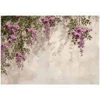 WALLARENA Fototapete Blumen in Lila | Gr.: 250 x 175 cm