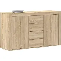 vidaXL Sideboard Sonoma-Eiche 120 x 36 x 69 cm Holzwerkstoff