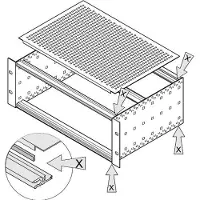 Schroff EMV-Dichtung (Stahl, rostfrei) zwischen Abdeckblech und Modulschiene - KONT.STR MS-ADBL 84TE 10STK (24560245)