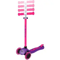 Globber Scooter PRIMO PLUS NEON LIGHTS Roller in neon pink, mit Leuchtrollen | Gr.: onesize