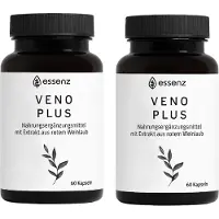 Essenz Veno Plus Kapseln – Pflanzlicher Komplex mit rotem Weinlaub & Rutin 2x60 St