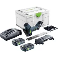 Festool ISC 240 EB-Basic Akku Dämmstoffsäge 18 V 240 mm + 2x Akku 4,0 Ah + Ladegerät + Systainer