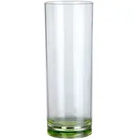 Moritz Milano Longdrinkglas green line 2er Set aus Polycarbonat 330 ml bruchfest BPA-frei leicht – für Longdrinks Softdrinks