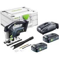 Festool PSBC 420 EB-Basic Akku Pendelstichsäge 18 V 120 mm Brushless + 2x Akku 4,0 Ah + Schnellladegerät + Systainer
