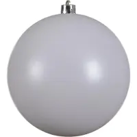 Christmas Decoration Weihnachtskugeln Kunststoff 20cm 1 Stück - Winterweiß