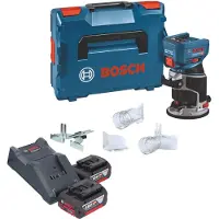 Bosch GKF 18V-8 Professional Akku Kantenfräse 18 V 8,0 mm Brushless + 2x Akku 4,0 Ah + Ladegerät + L-Boxx