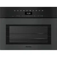 Miele DGC 7440 HCX Pro Griffloser Kompakt-Dampfbackofen 12305520, Obsidianschwarz matt