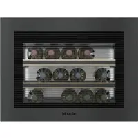 Miele KWT 7112 iG Einbau-Weintemperierschrank 45cm Nischenhöhe 12204800, Obsidianschwarz matt