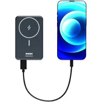 Port Designs 907005 Powerbank Lithium Polymer (LiPo) 10000 mAh Kabellose Aufladung Schwarz