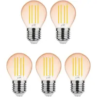 Modee Lighting E27 LED Filamentlampe P45 4W 300lm 1800K Warmweiß Dimmbar 5 Stück