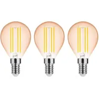 Modee Lighting E14 LED Filamentlampe P45 4W 360lm 1800K Warmweiß 3 Stück