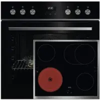 AEG FHHS25B02 (OU5PE40SK + TA64RAS6XB) Herdset groß AutoClean mit 60 cm Glaskeramik Kochfeld (Versandkostenfrei)