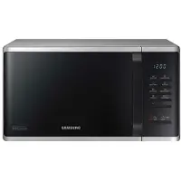 Samsung MS23K3513AS, Arbeitsfläche, Solo-Mikrowelle, 23 l, 800 W, Tasten, Silber