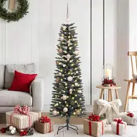 Prolenta Maison Exclusive - Künstlicher Weihnachtsbaum mit 150 LEDs mit Ständer Grün 150 cm
