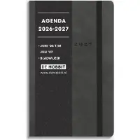 De Hobbit Luxe Taschenkalender 2026-2027 ±A6 Velours-Optik Anthrazit