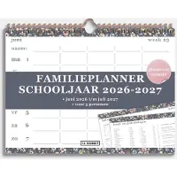 De Hobbit Familienplaner 2026-2027 A4+ Pastellblümchen
