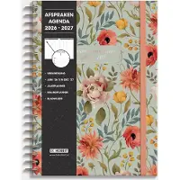 De Hobbit Terminplaner 2026-2027 A4 Vintage-Blumen