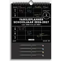 De Hobbit Familienplaner Marker 2026-2027 A4+ Schwarz