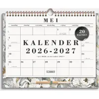 De Hobbit Monatskalender 2026-2027 A4+ Weiße Pfingstrosen