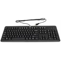 HP 672647-DH3, Full-size (100%), Verkabelt, USB, Mechanischer Switch, Schwarz