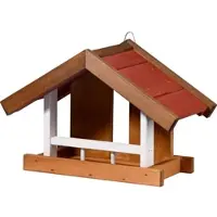 Dobar Vogelhaus "Herbstfrüchte" im 2er-Set, Vogelfutterhäuser zum Aufhängen, 22,5x21x16 cm