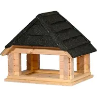 Dobar Vogelhaus "Zwart" aus Massivholz, ca.: 40x34,5x23,5 cm
