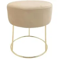 Echtwerk Sitzhocker "Marylin" mit Samtbezug
