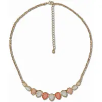 Steuer Modeschmuck Collierkette Schlichtes Collier mit Tropfensteinen
