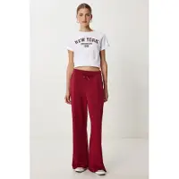 Happiness İstanbul Weite Bein Sweatpants mit Kordelzugbund