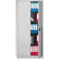 Bisley Aktenschrank E782B84S, aus Metall, abschließbar, 80 x 195 x 40 cm (B/H/T), lichtgrau